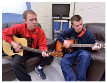  HMYOI Polmont - making music
