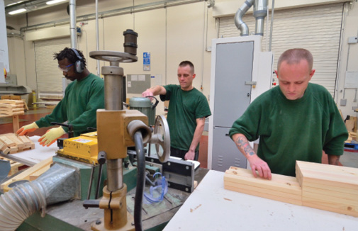 Timber workshop at HMP Low Moss