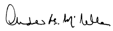 signature of ANDREW R C McLELLAN