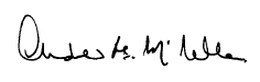 Andrew McLellan signature
