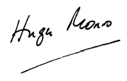 Hugh Monro CBE signature