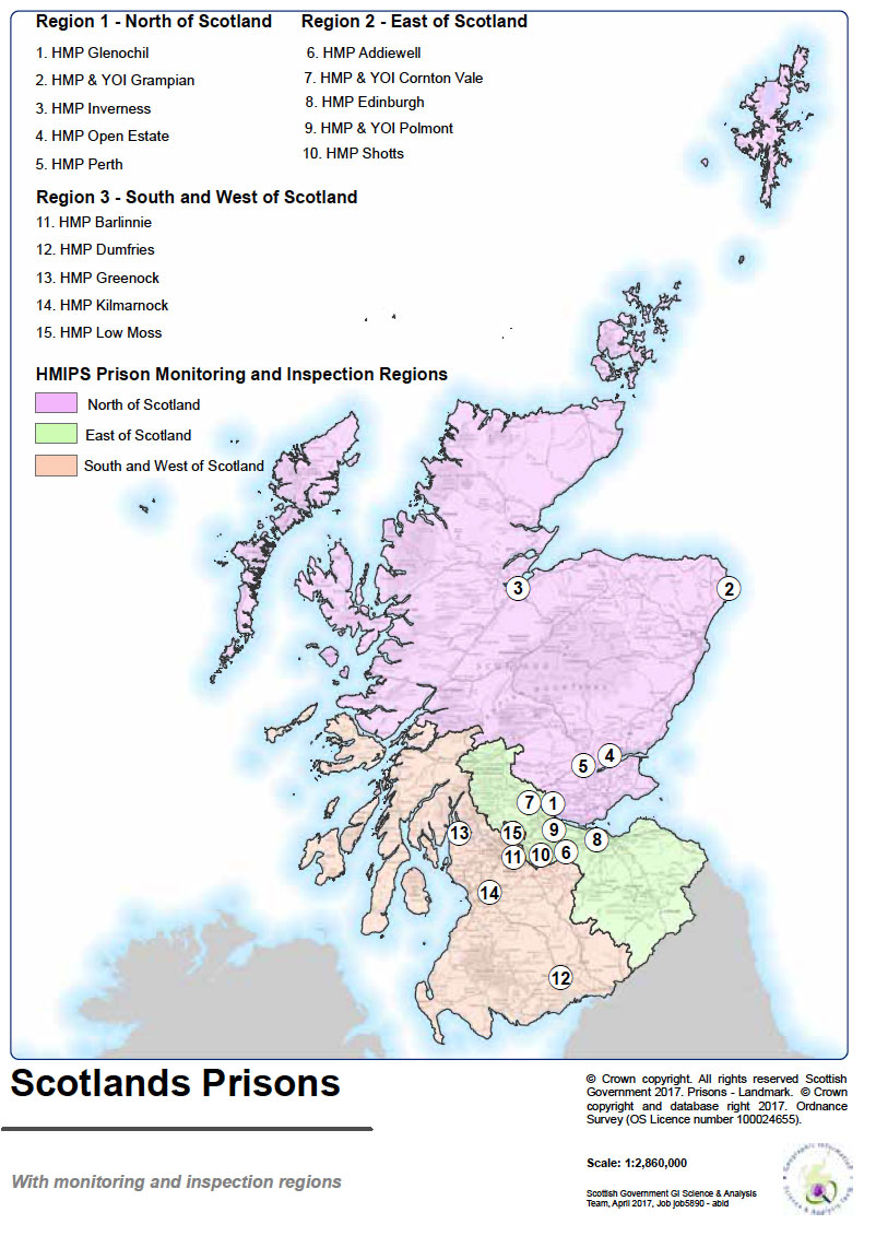 Map - Scotlands Prisons